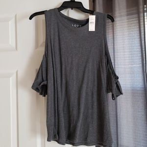 NWT loft cold shoulder top
